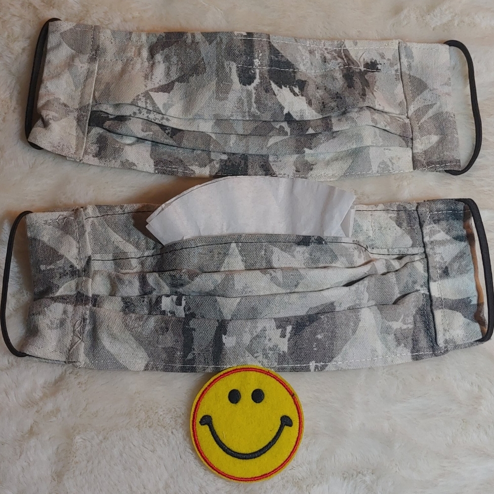 Nose Bar & Filter Pocket Camouflage Face Mask